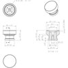 Jeffrey Alexander 1-1/4" Diameter Satin Bronze Elara Cabinet Knob 484SBZ